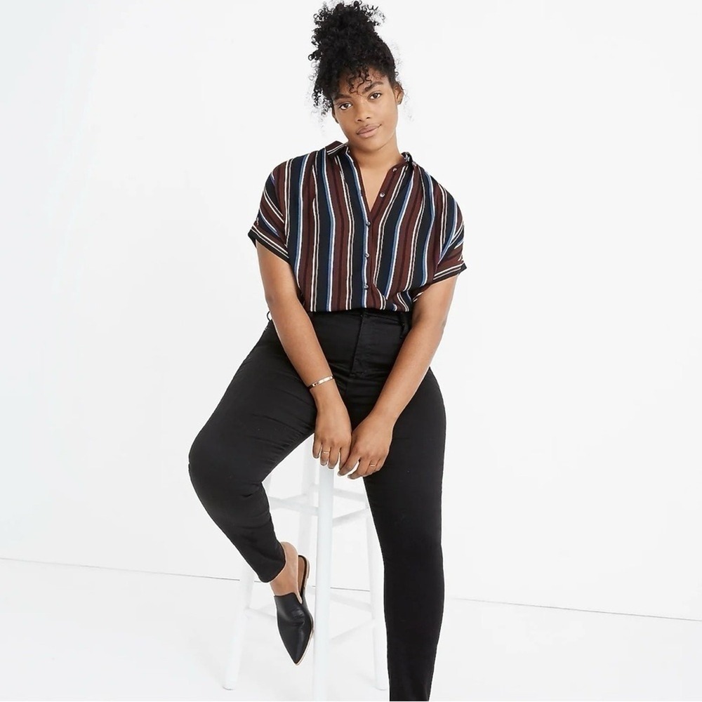 Madewell Jeans Skinny Women 23 Black New Curvy High Rise Carbondale J1376